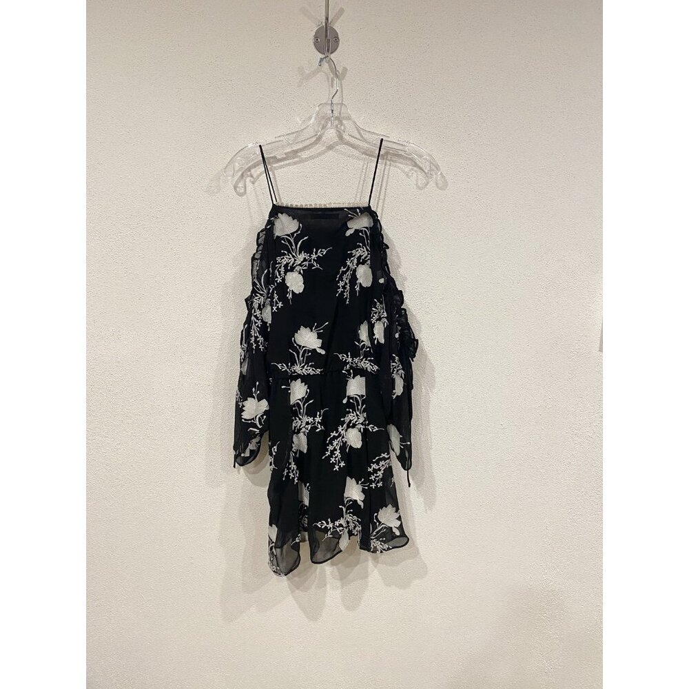 Alice + Olivia Holden Dress Womens XS Floral Embroidered Off Shoulder Boho - Picture 6 of 6